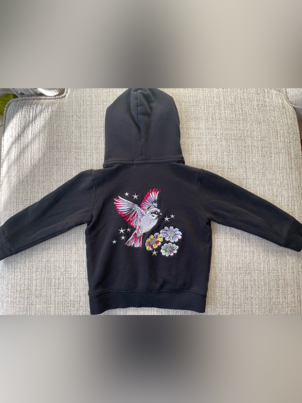 Stella McCartney Kids Embroidered Sukajan Bird Hoodie - Size 5